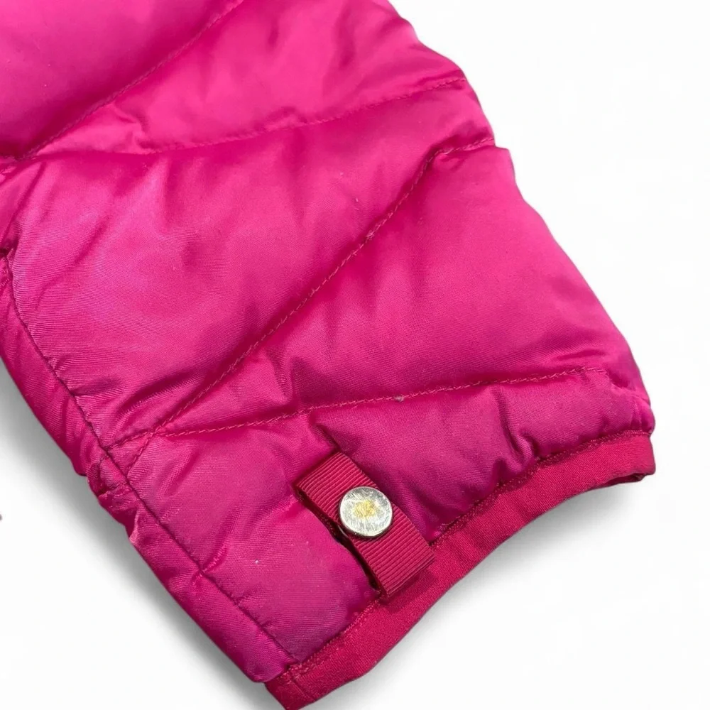Y2K Kids The North Face 550 Diamond Quilted Satin Finish Puffer Jacket in Pink